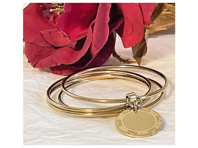Iconico bracciale e DOLCE & GABBANA in acciaio placcato oro "Flutter" D'oro - vista 5
