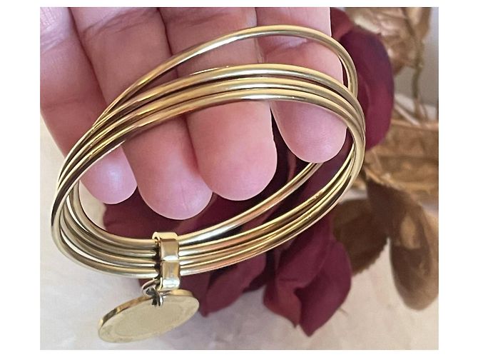 Iconico bracciale e DOLCE & GABBANA in acciaio placcato oro "Flutter" D'oro - vista 6