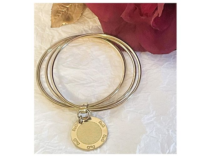 Iconico bracciale e DOLCE & GABBANA in acciaio placcato oro "Flutter" D'oro - vista 7