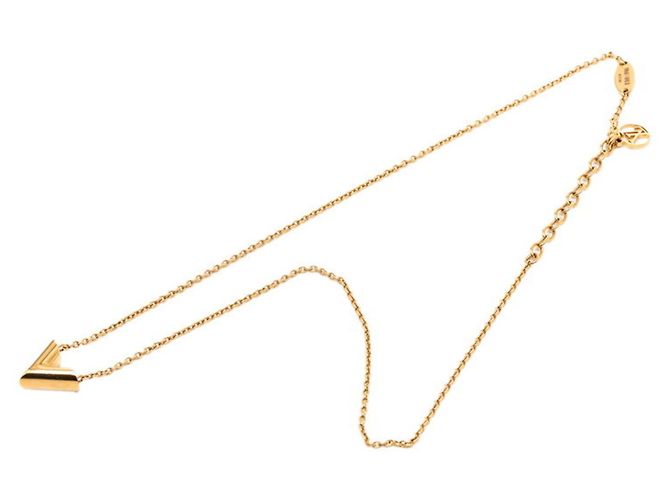 Collana Pendente Essenziale V Louis Vuitton D'oro - vista 2