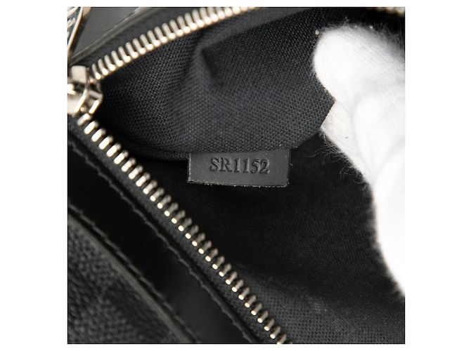 Borsa a Spalla Mick MM Damier Graphite Louis Vuitton Nero - vista 7