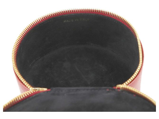 Chanel Red Grained Calfskin Jewelry Case - view 8