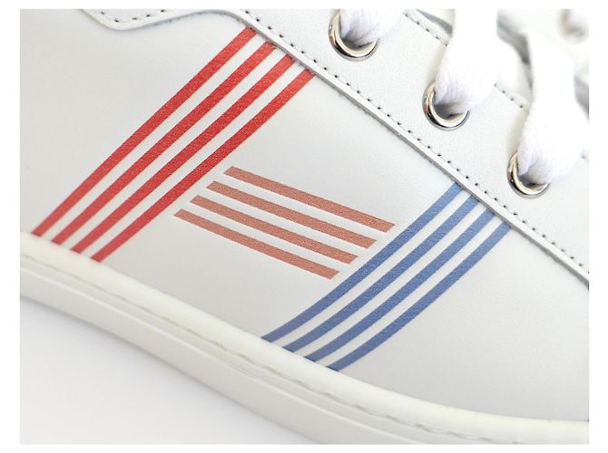 Sneakers Hermès Avantage in pelle bianca Bianco - vista 3