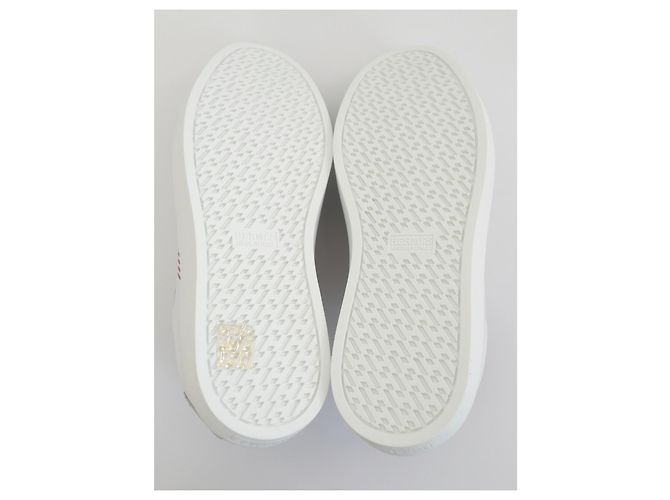 Sneakers Hermès Avantage in pelle bianca Bianco - vista 5