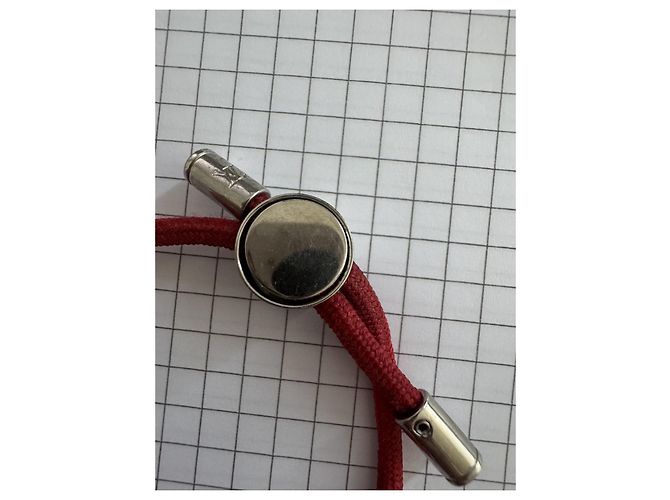 Bracciale Louis Vuitton Space Rosso Scuro Nylon Bordò - vista 6