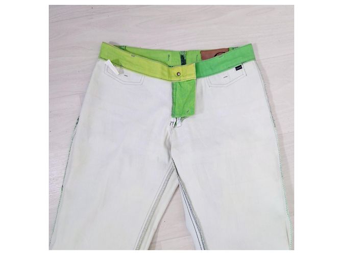 Jeans verdes Just Cavalli con patrón animal - vista 4