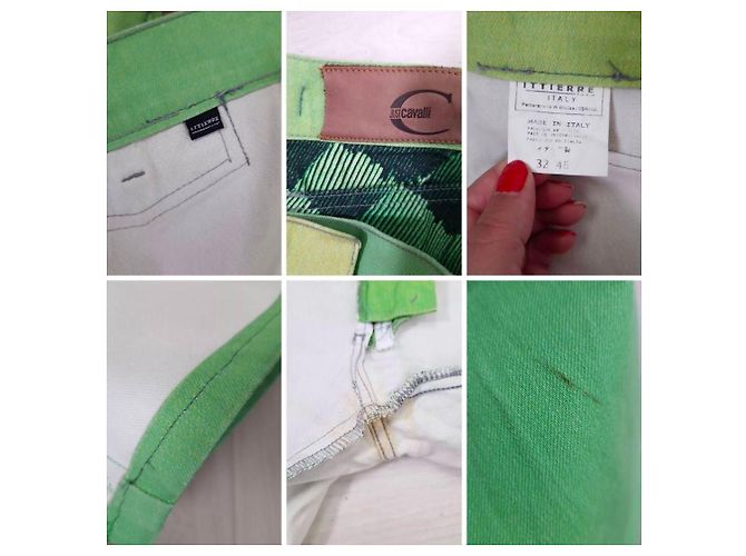 Jeans verdes Just Cavalli con patrón animal - vista 5