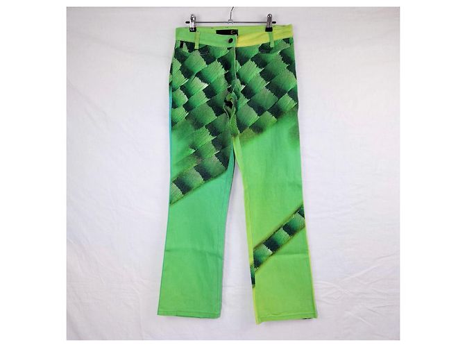 Jeans verdes Just Cavalli con patrón animal - vista 6