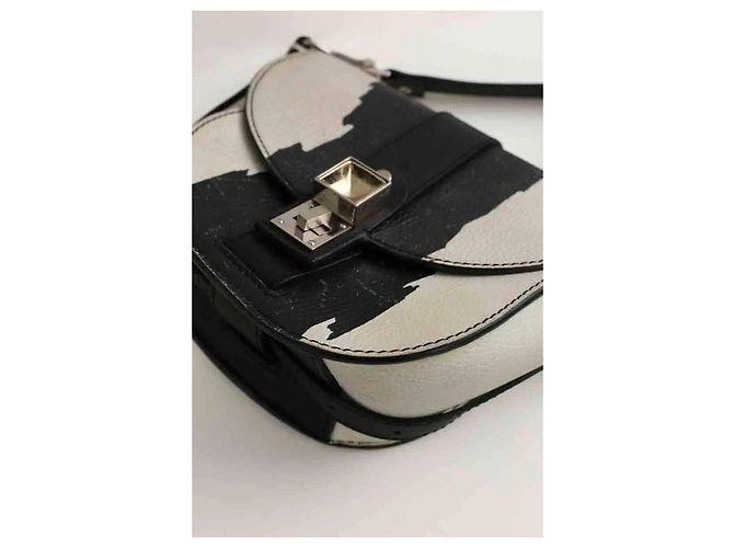 Proenza Schouler Borsa a tracolla in pelle bianca Bianco - vista 5