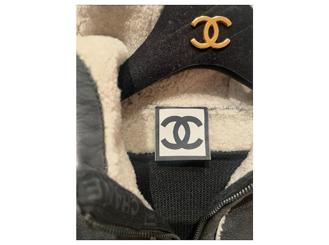 Jaqueta Chanel sem mangas de couro e lã marrom escuro Castanho escuro - vista 2