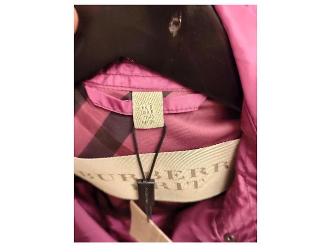 Burberry Trenchcoat Pflaume Polyester Bordeaux - Ansicht 3