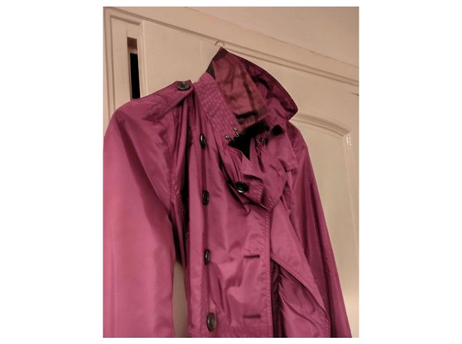 Burberry Trenchcoat Pflaume Polyester Bordeaux - Ansicht 6