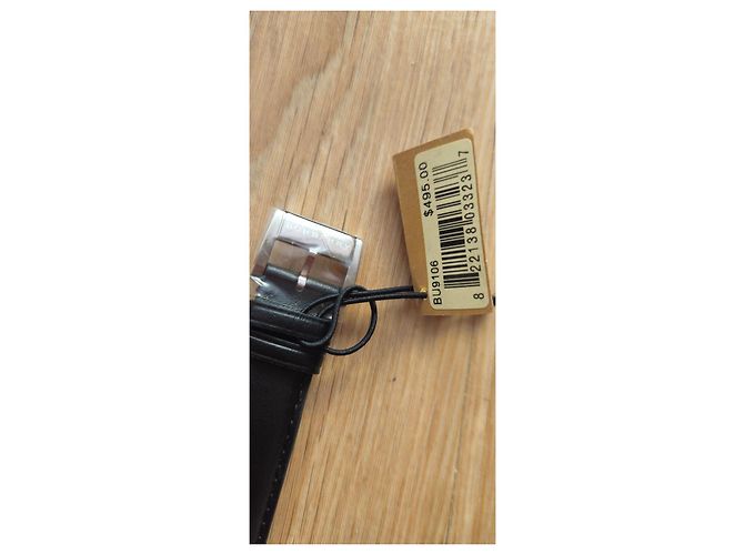 Orologio Burberry in Pelle Nera Nero Bianco - vista 7