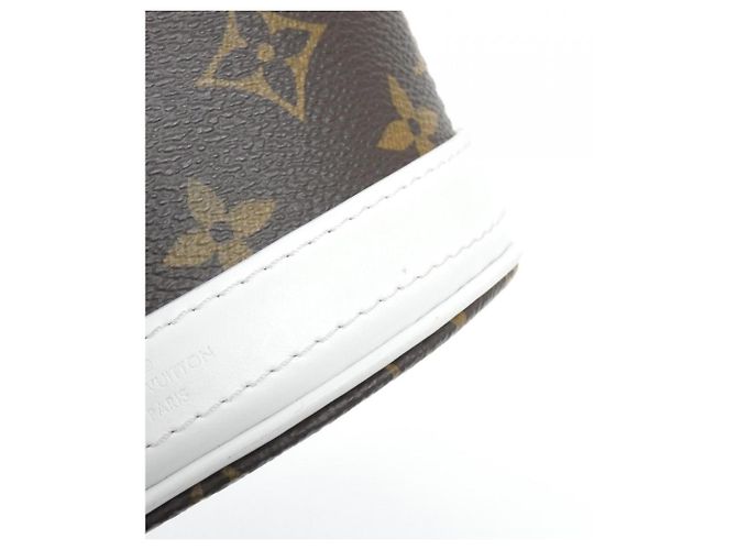 Borsa a mano Nano Bucket LV Match di Louis Vuitton Marrone Bianco Monogramma - vista 4