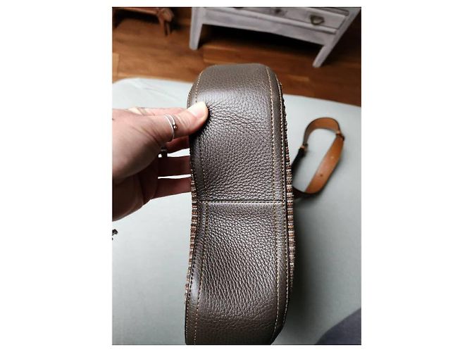 Borsa a tracolla Delvaux Chardonnay in pelle taupe - vista 10