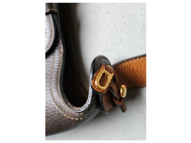 Borsa a tracolla Delvaux Chardonnay in pelle taupe - vista 11