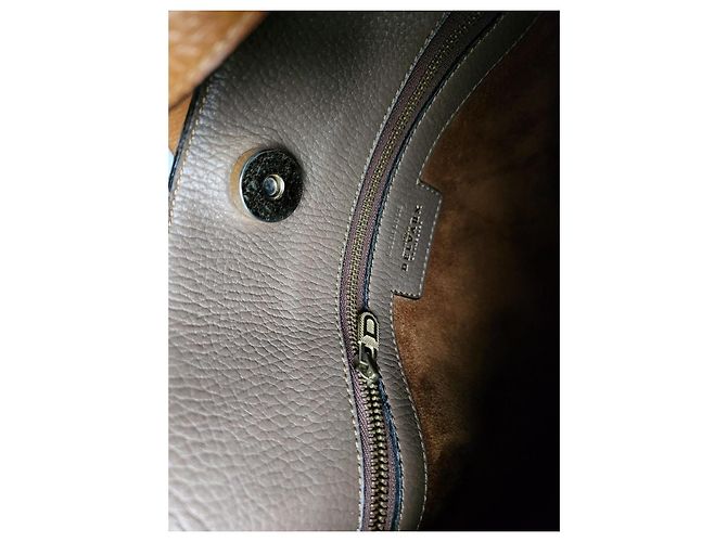 Borsa a tracolla Delvaux Chardonnay in pelle taupe - vista 6