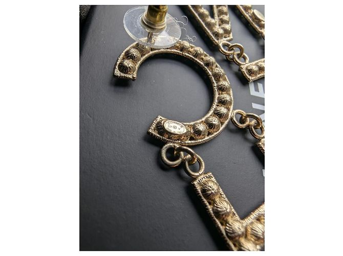 Chanel Orecchini in cristallo lettera GHW B21V CHA NEL D'oro - vista 11