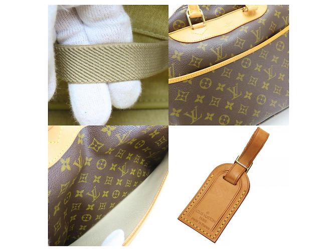 Borsa a mano Monogram Deauville Louis Vuitton Marrone Monogramma - vista 10