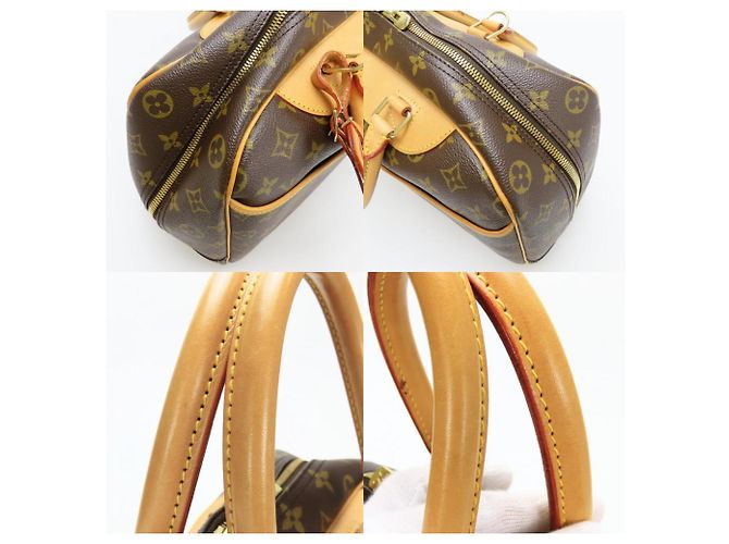 Borsa a mano Monogram Deauville Louis Vuitton Marrone Monogramma - vista 4