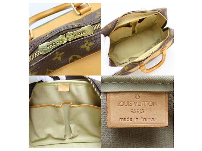 Borsa a mano Monogram Deauville Louis Vuitton Marrone Monogramma - vista 7