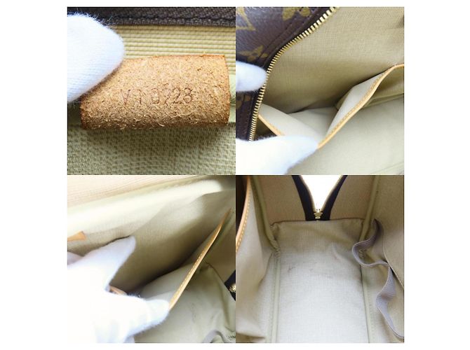 Borsa a mano Monogram Deauville Louis Vuitton Marrone Monogramma - vista 8