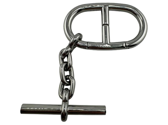 Ring Portachiavi Chaine d'Ancre di Hermès in Argento - vista 3