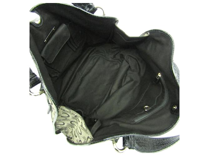 Céline Celine Bittersweet C Macadam-Muster Handtasche Schwarz Beige - Ansicht 3