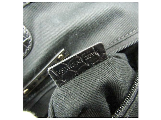 Céline Celine C Macadam Karottenmuster Tote Bag Schwarz Beige - Ansicht 17
