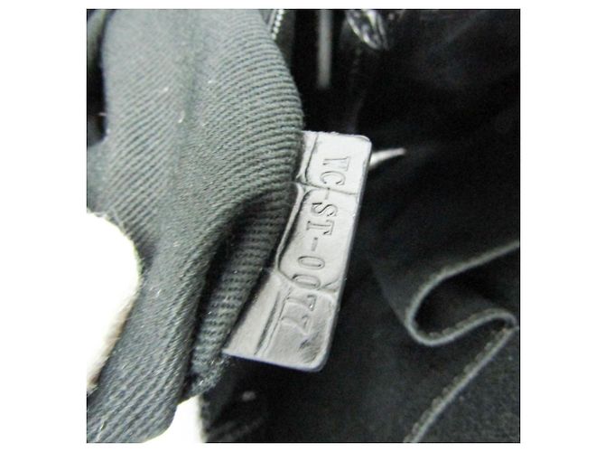 Céline Celine C Macadam Karottenmuster Tote Bag Schwarz Beige - Ansicht 18