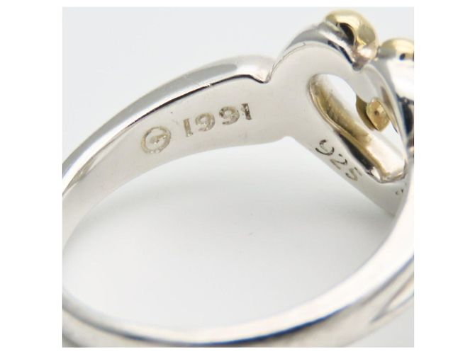 Anello Cuore Nastro Tiffany & Co. in Argento e Oro Giallo D'oro - vista 5