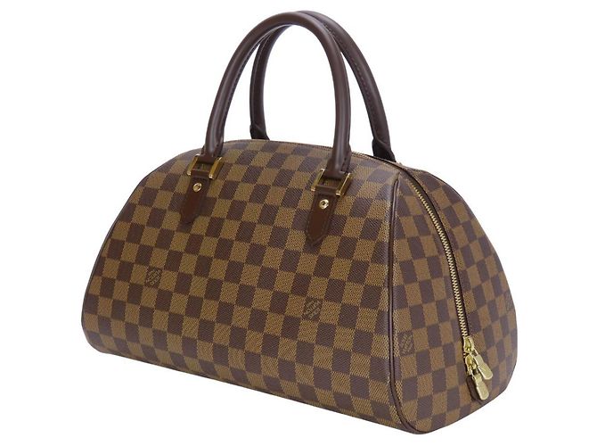 Borsa Louis Vuitton Rivera MM Marrone Damier ebene - vista 2