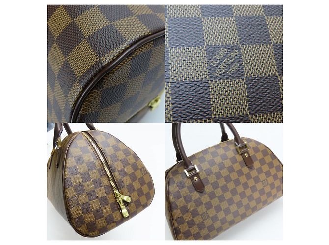 Borsa Louis Vuitton Rivera MM Marrone Damier ebene - vista 6