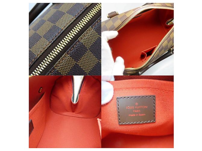Borsa Louis Vuitton Rivera MM Marrone Damier ebene - vista 8