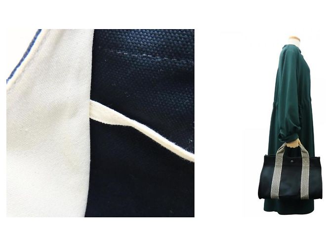 Hermès Bolso Tote PM Cannes Hermes Negro Crudo - vista 10