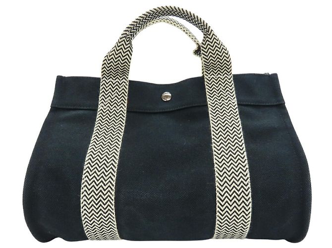 Hermès Bolso Tote PM Cannes Hermes Negro Crudo - vista 11