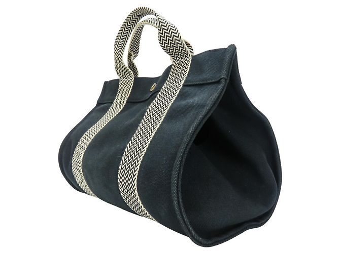 Hermès Bolso Tote PM Cannes Hermes Negro Crudo - vista 2