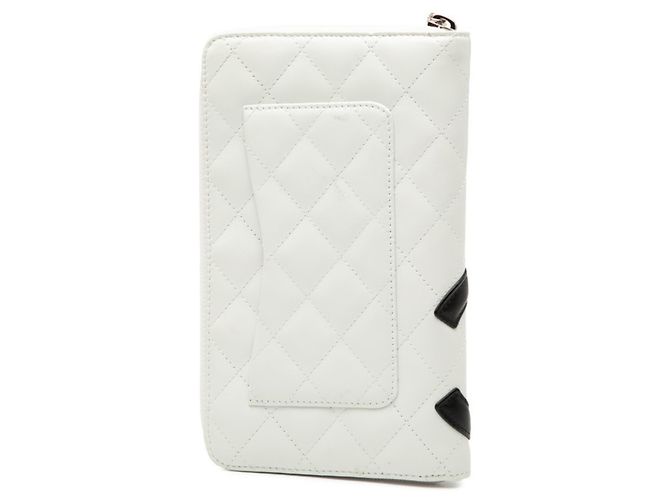Cartera Larga Matelassé Cambon de Chanel Negro Blanco - vista 2