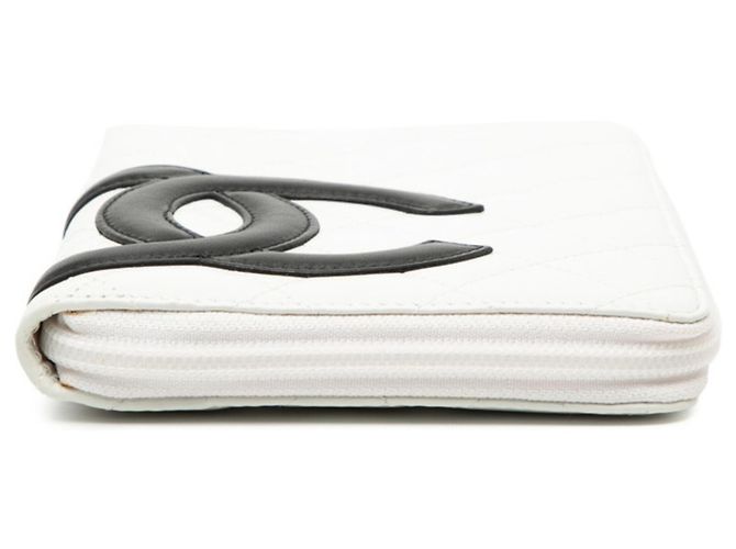 Cartera Larga Matelassé Cambon de Chanel Negro Blanco - vista 3