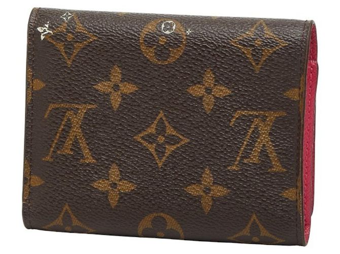 Cartera Victorine Monogram Vivienne de Louis Vuitton Castaño Fucsia - vista 2