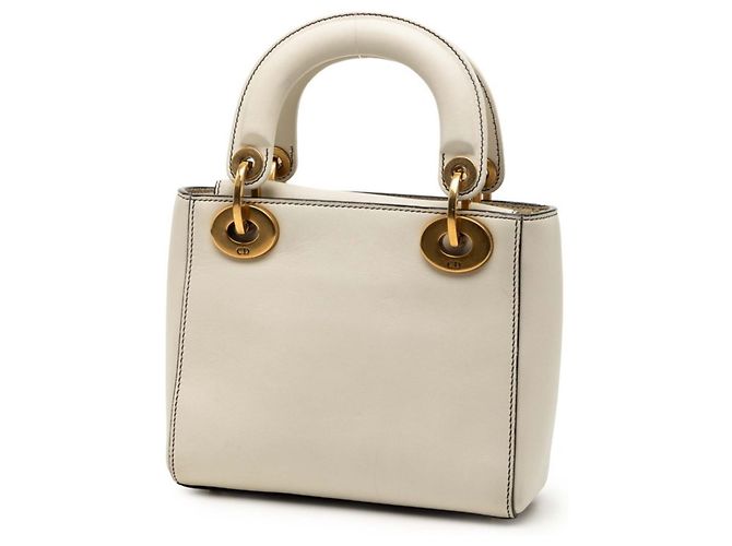 Borsa Christian Dior Dior Lady Mini Niki de Saint Phalle Bianco sporco - vista 2