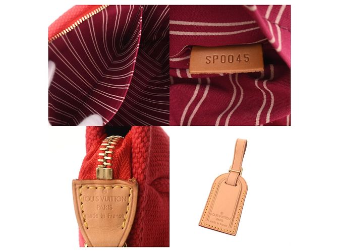 Louis Vuitton Antigua Cabas MM Rote Handtasche - Ansicht 11