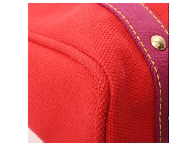Louis Vuitton Antigua Cabas MM Rote Handtasche - Ansicht 7