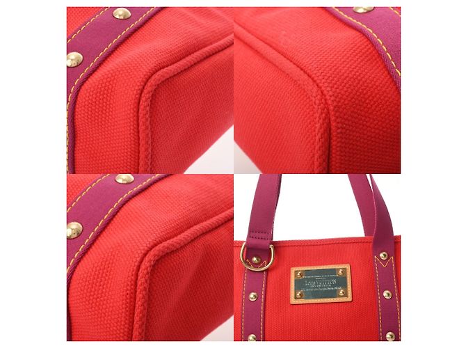 Louis Vuitton Antigua Cabas MM Rote Handtasche - Ansicht 9