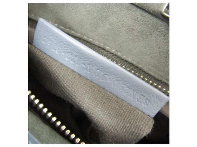 Borsa in pelle blu Fendi Peekaboo 8BN290 - vista 19