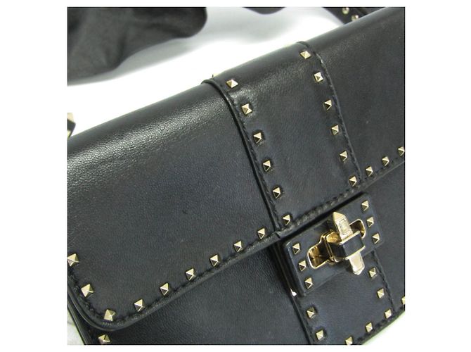 Pochette a spalla Lockstuds Valentino Garavani Nero - vista 15