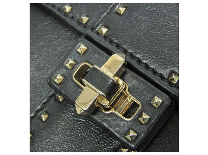 Pochette a spalla Lockstuds Valentino Garavani Nero - vista 16