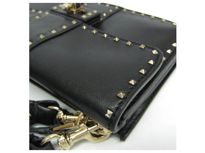 Pochette a spalla Lockstuds Valentino Garavani Nero - vista 8