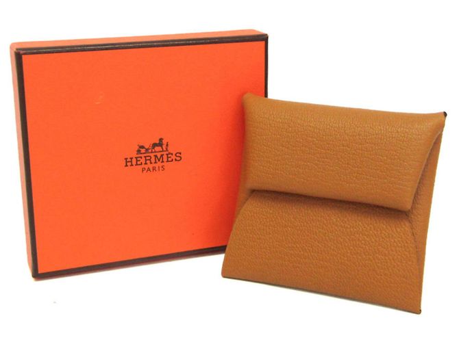 Monedero de cuero de cabra Bastia de Hermès Castaño - vista 2