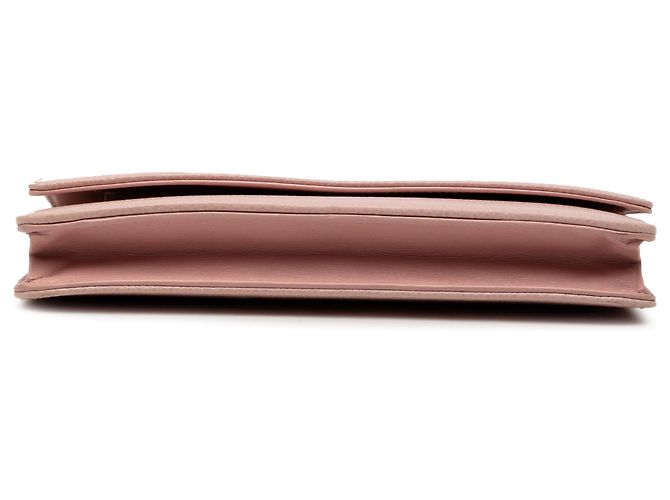 Wallet On Chain Portafoglio Chanel Caviar Rosa CC con Catena - vista 3